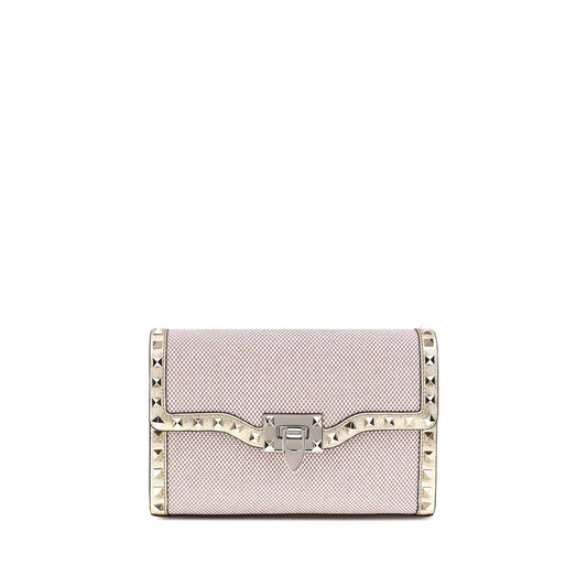 Small canvas Rockstud Shoulder Bag