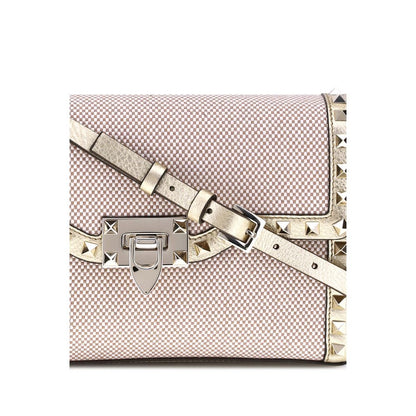 Small canvas Rockstud Shoulder Bag