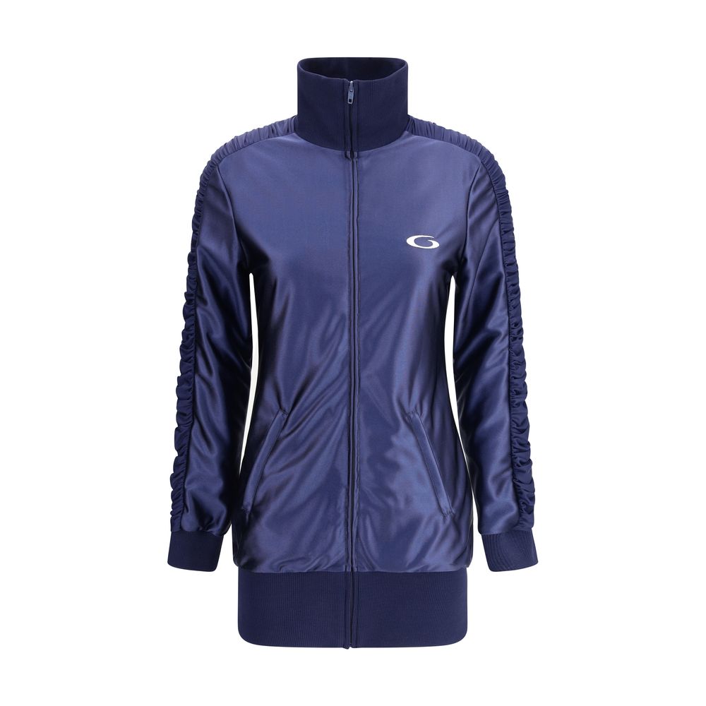 Shiny jersey fitted tracksuit Dress