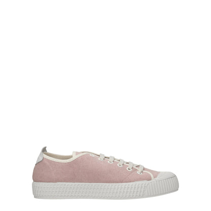 Pink Fabric Low Tops