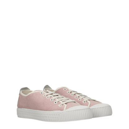 Pink Fabric Low Tops