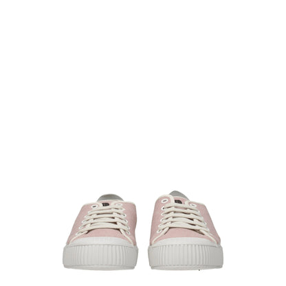 Pink Fabric Low Tops