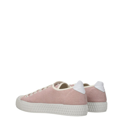 Pink Fabric Low Tops