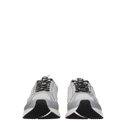 Gray Fabric Athletic Sneakers
