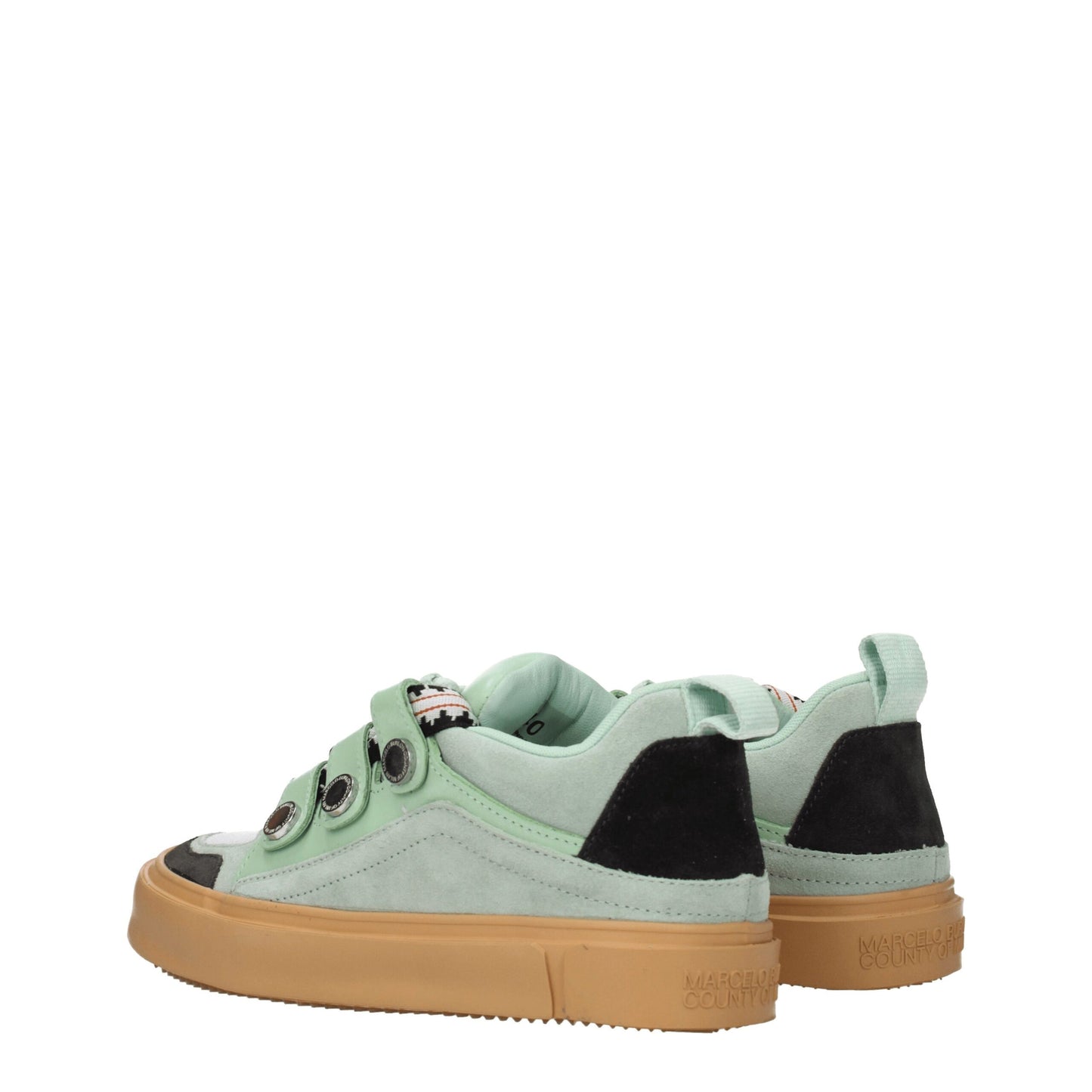 Green Leather Low Tops