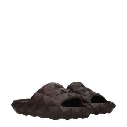 Brown Cotton Slippers Sandals