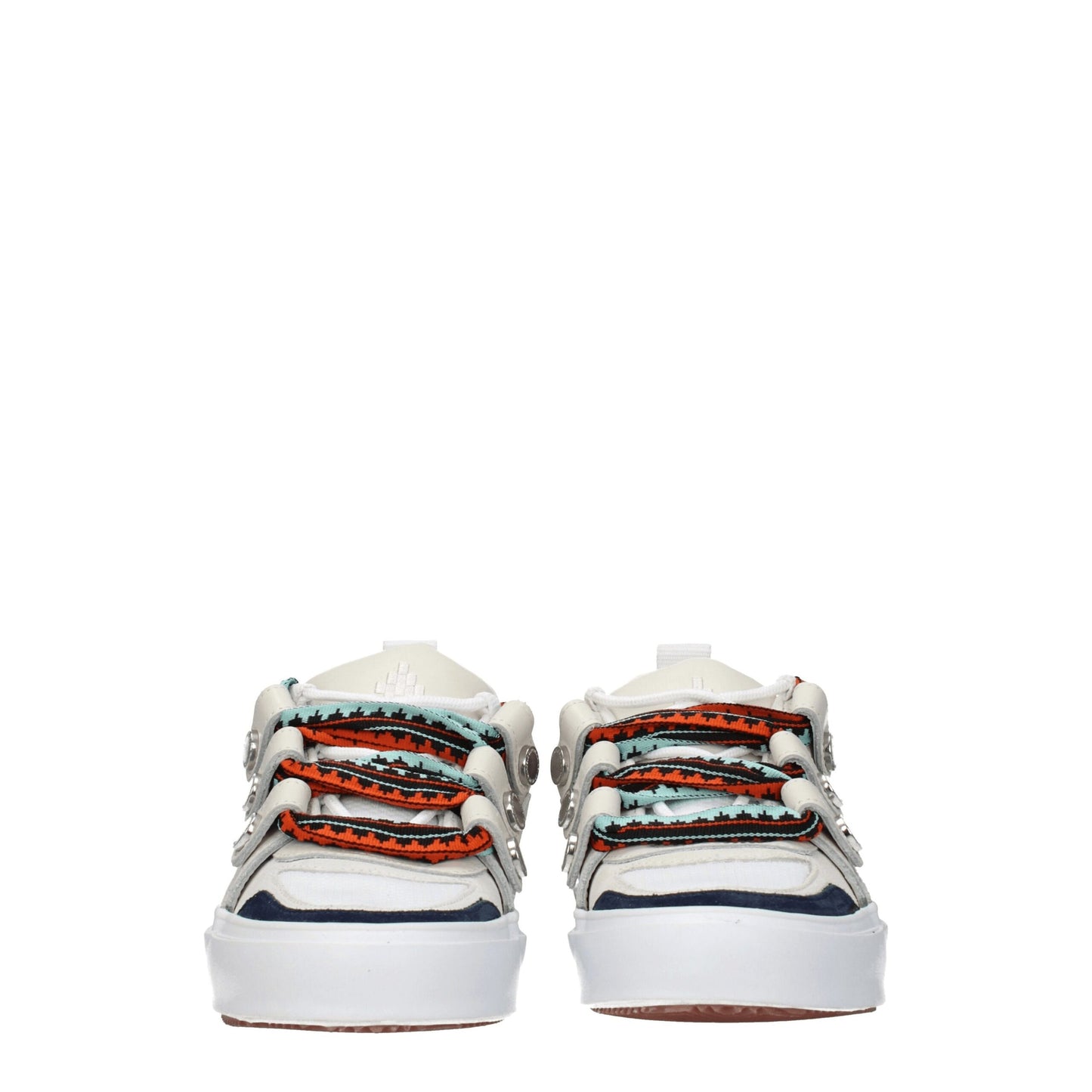 Beige Leather Low Tops