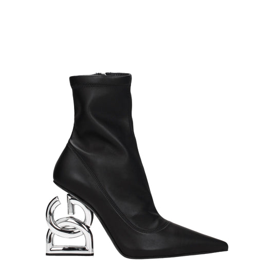 Black Leather Ankle Boots