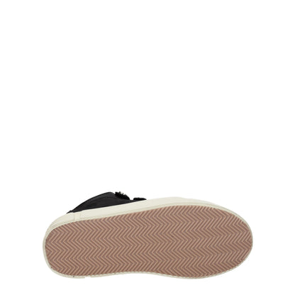 Black Leather Low Tops