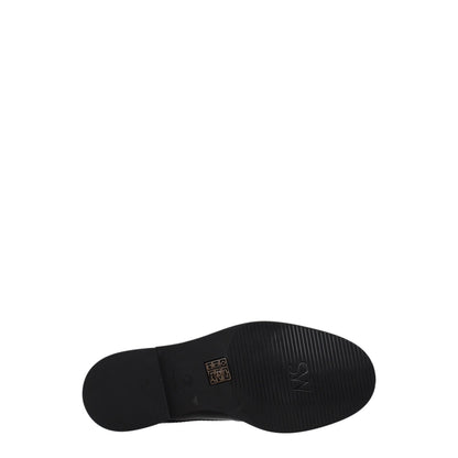 Black Leather Oxfords And Derbies