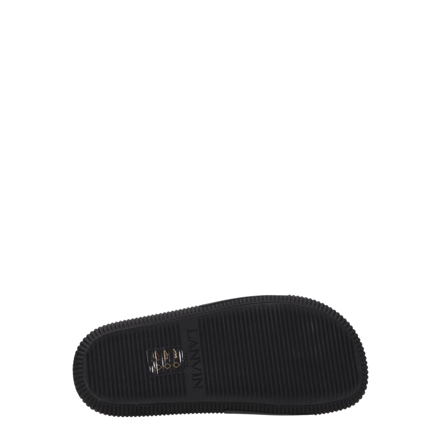 Black Cotton Slippers Sandals