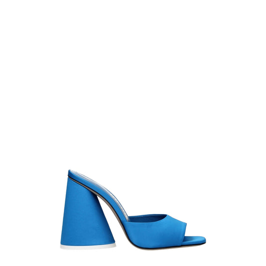Light Blue Satin Platforms