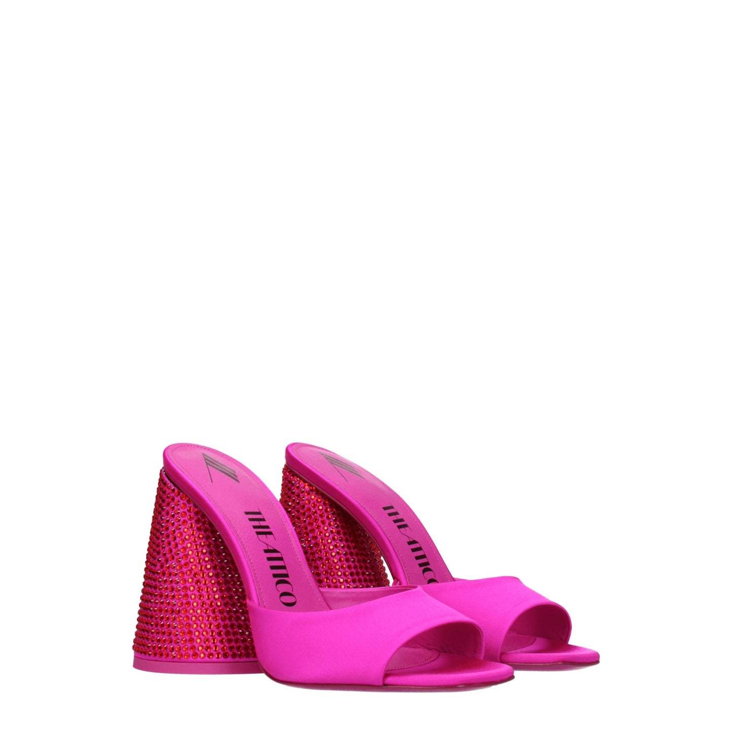 Pink Satin Platforms