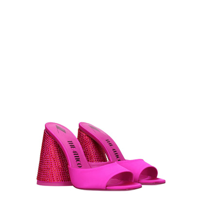 Pink Satin Platforms
