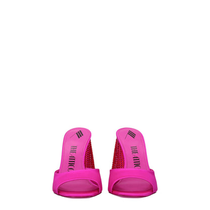 Pink Satin Platforms