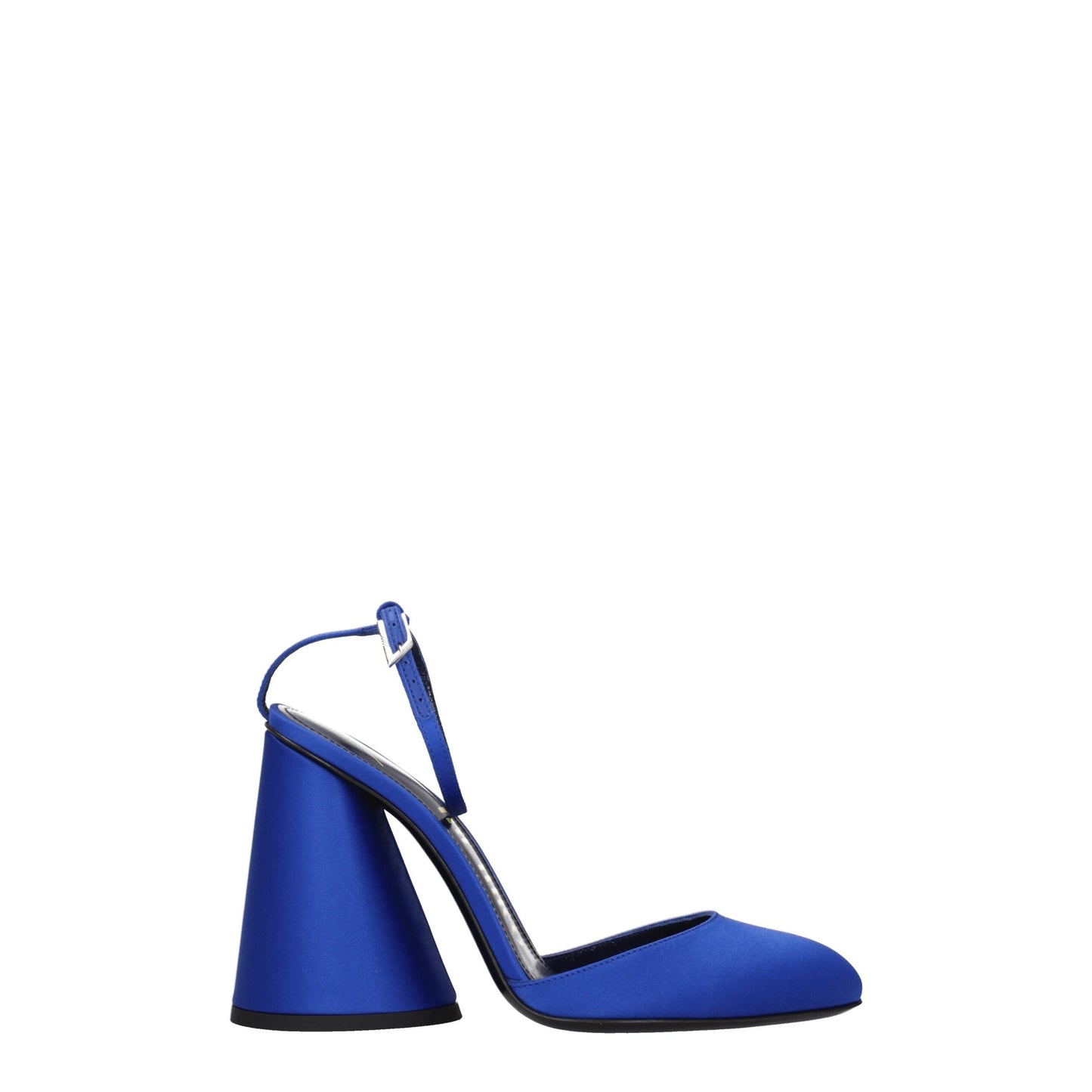 Blue Satin Platforms