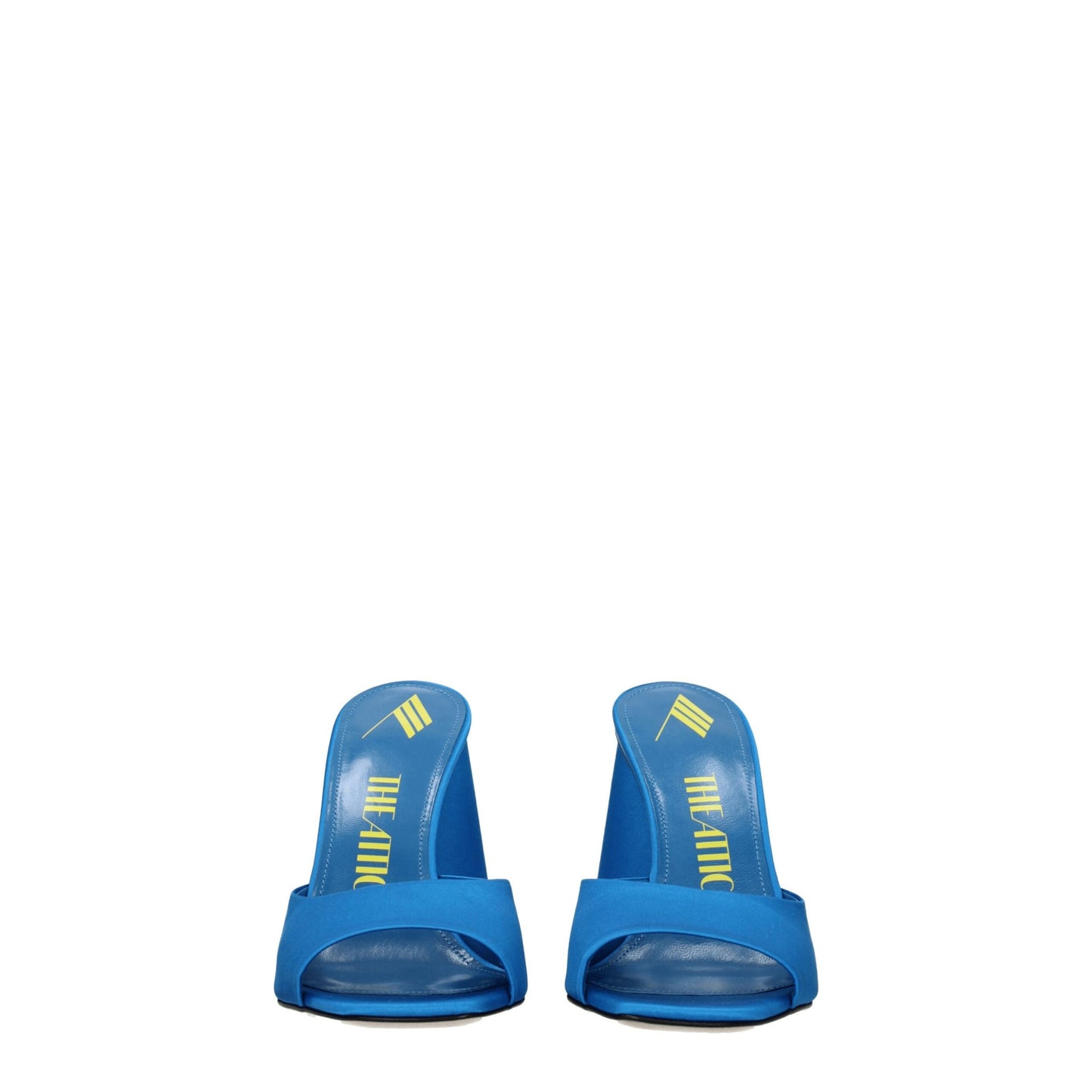 Light Blue Satin Platforms