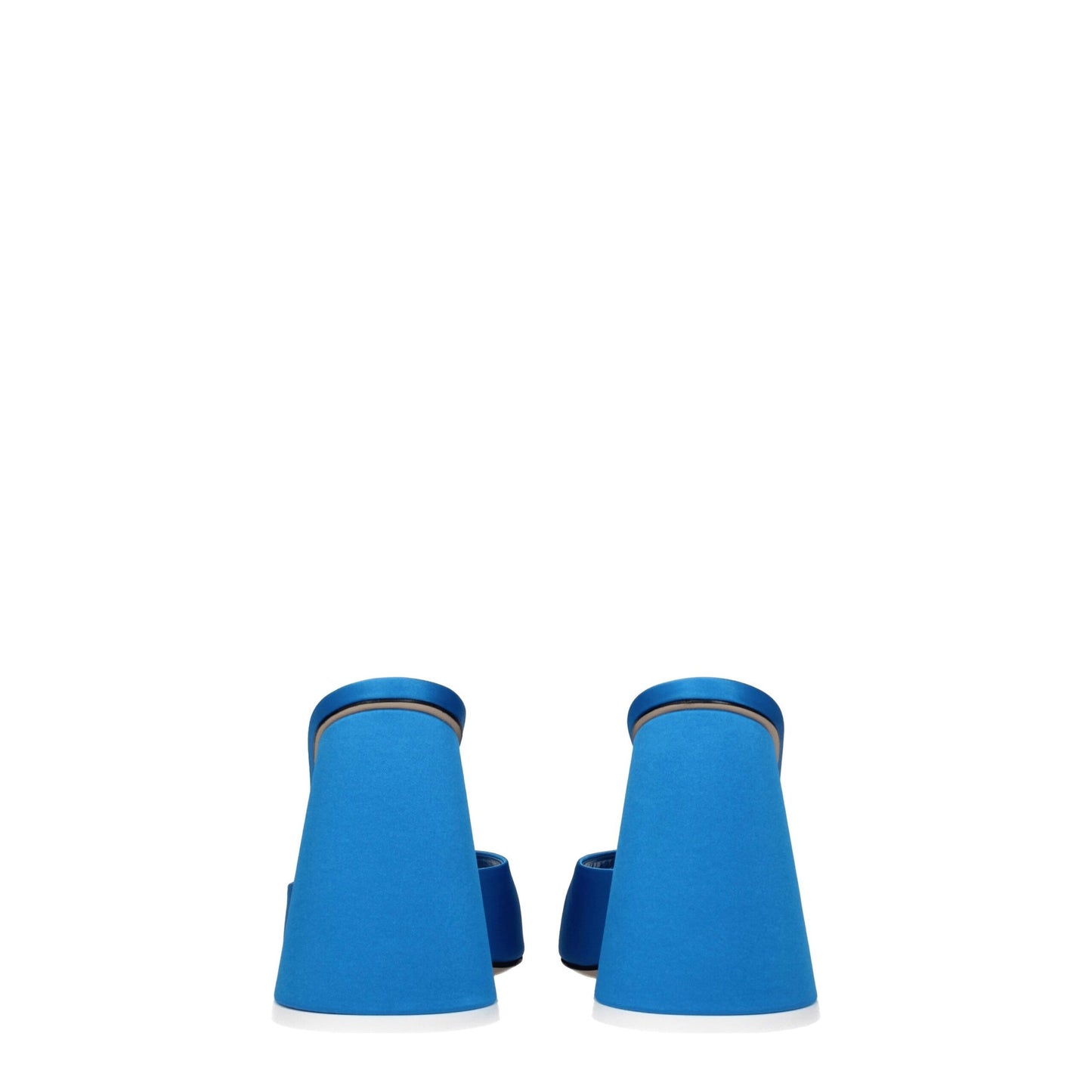 Light Blue Satin Platforms