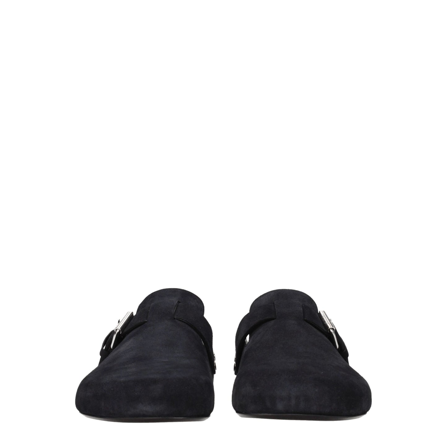Black Leather Slippers Sandals
