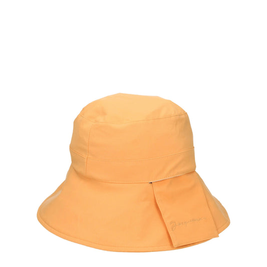 Orange Polyamide Bucket Hats