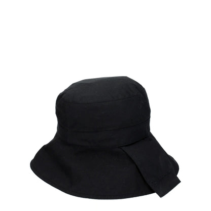 Black Cotton Bucket Hats