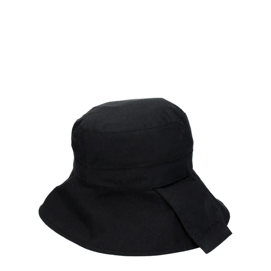 Black Cotton Bucket Hats
