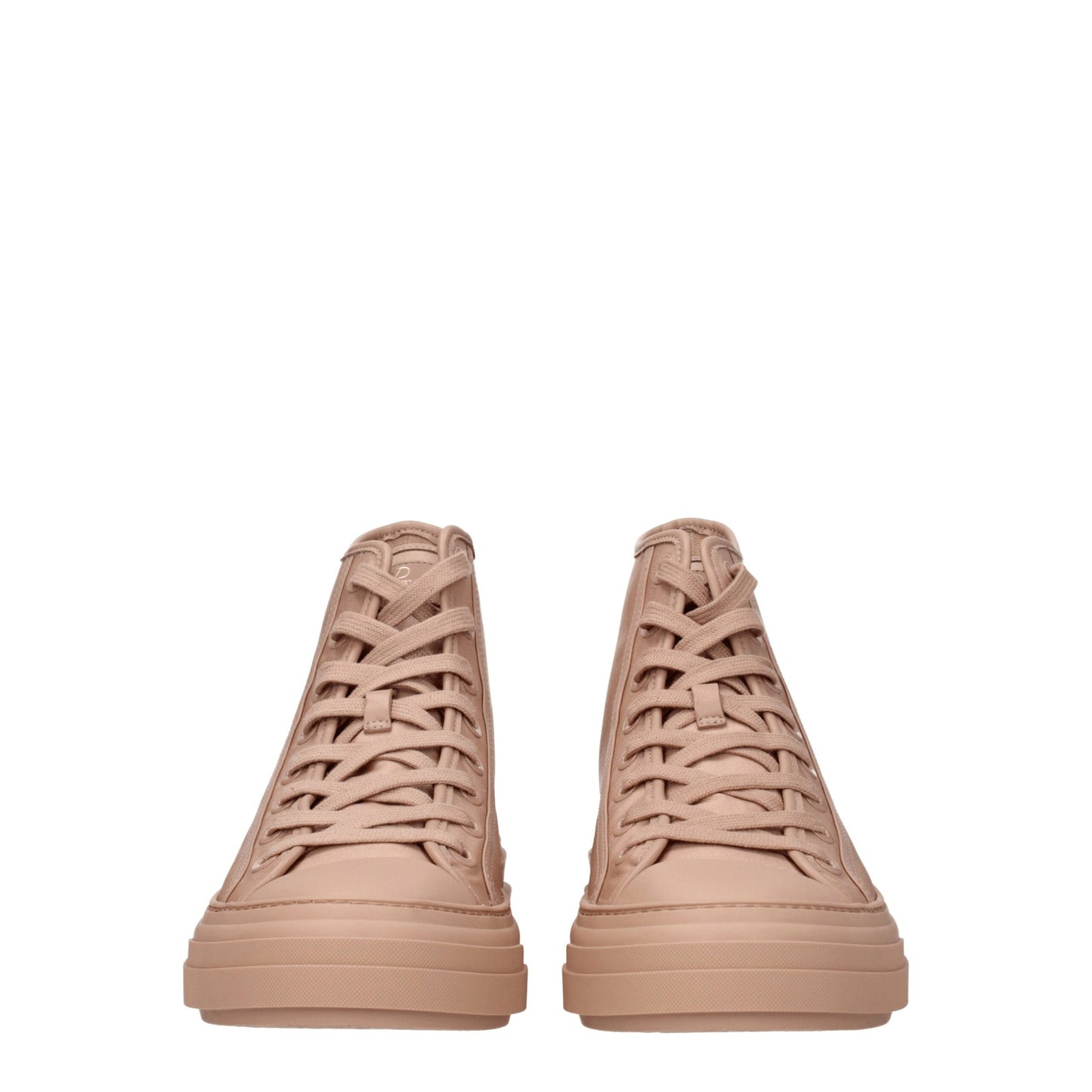 Pink Fabric High Tops