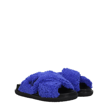 Purple Fabric Slippers Sandals