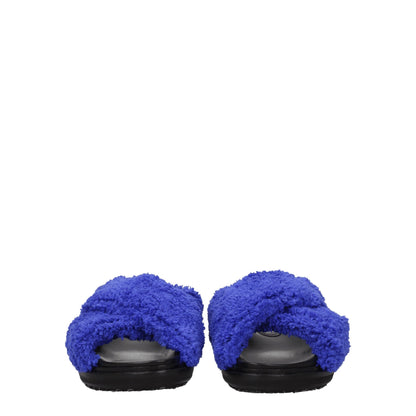 Purple Fabric Slippers Sandals