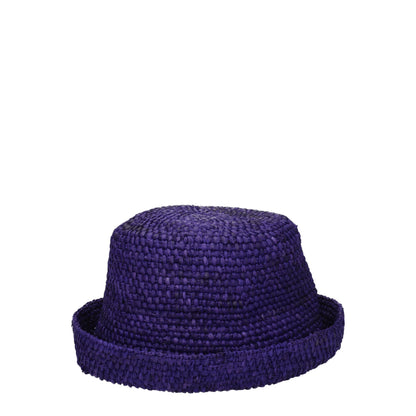 Purple Raffia Hats