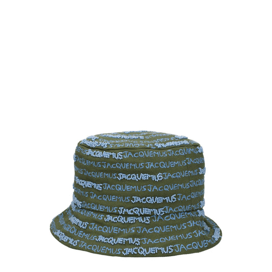 Green Cotton Bucket Hats