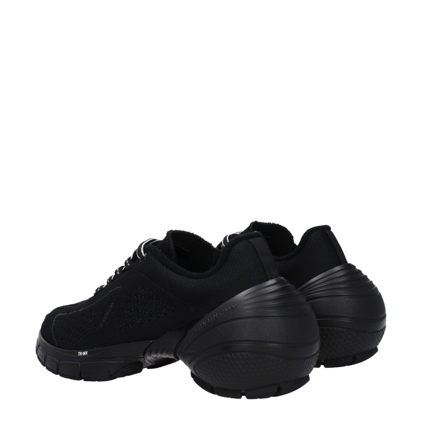 Black Fabric Athletic Sneakers