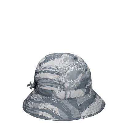 Gray Polyester Bucket Hats