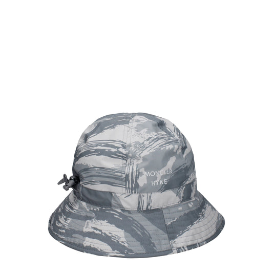 Gray Polyester Bucket Hats