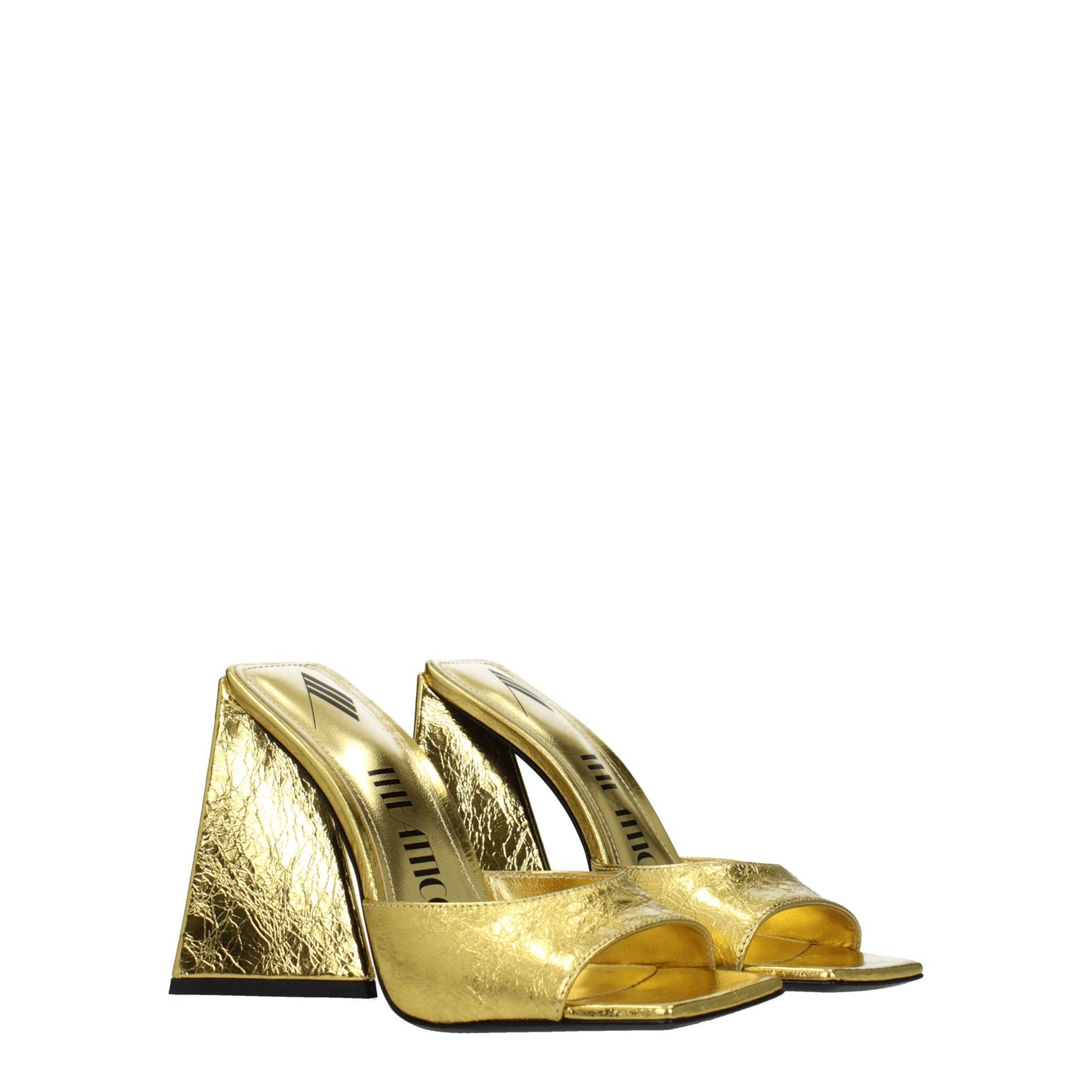Gold Leather Platforms