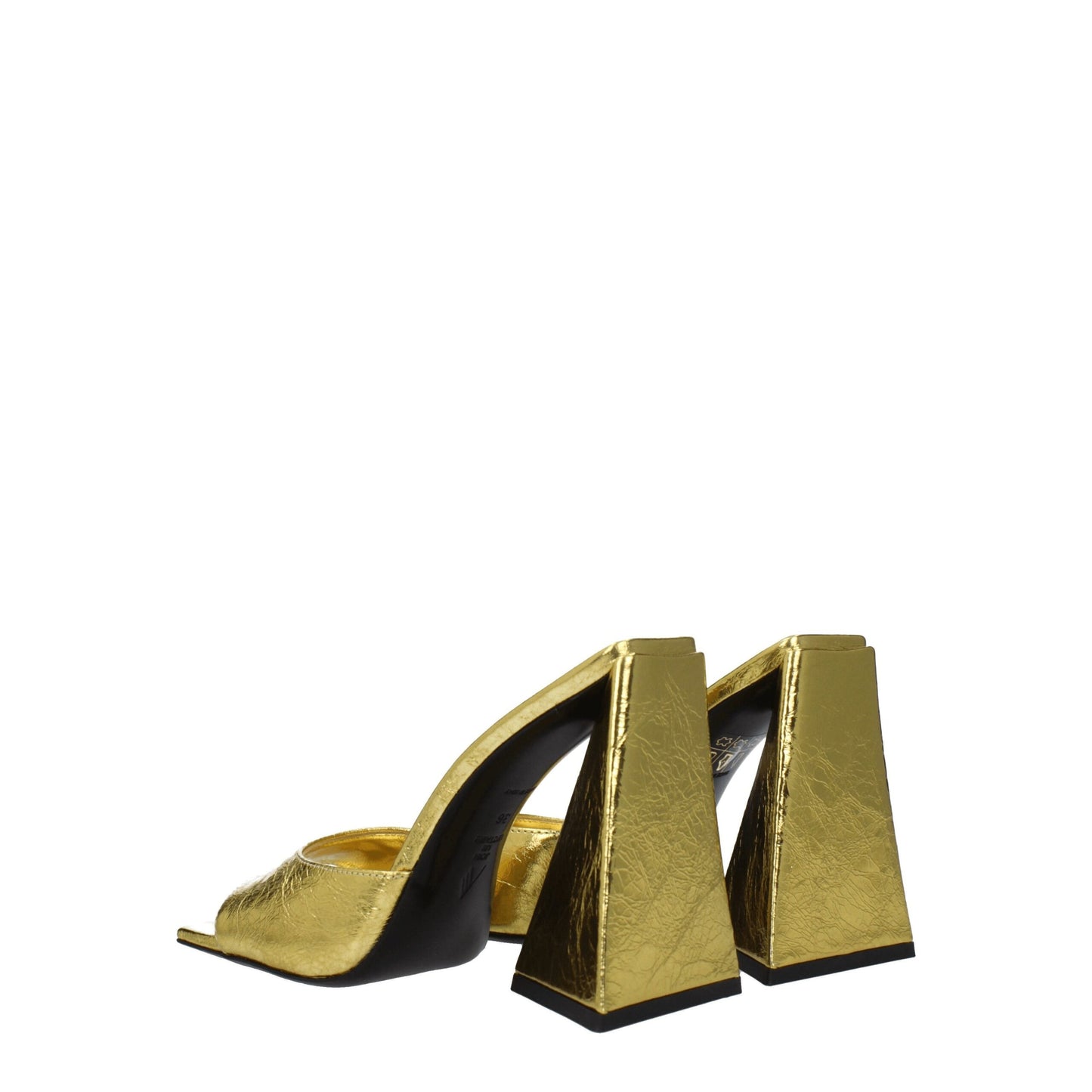 Gold Leather Platforms