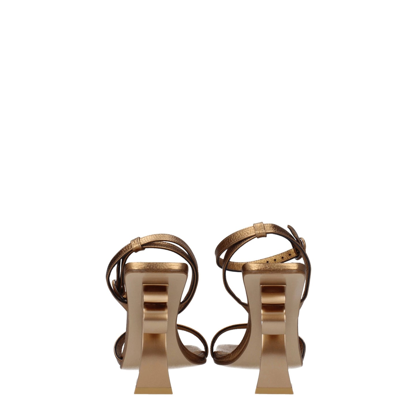 Gold Leather Platforms