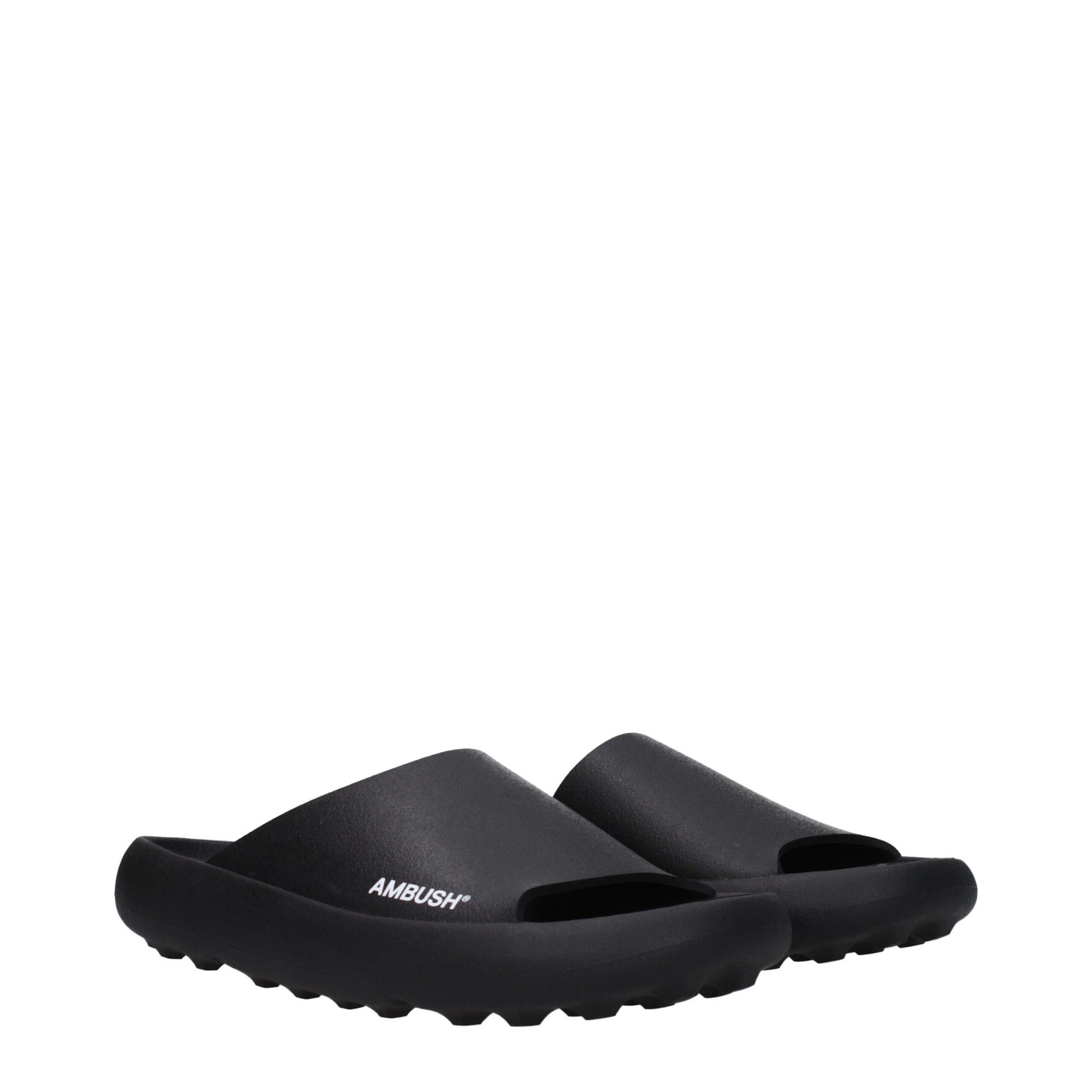 Black Cotton Slippers Sandals