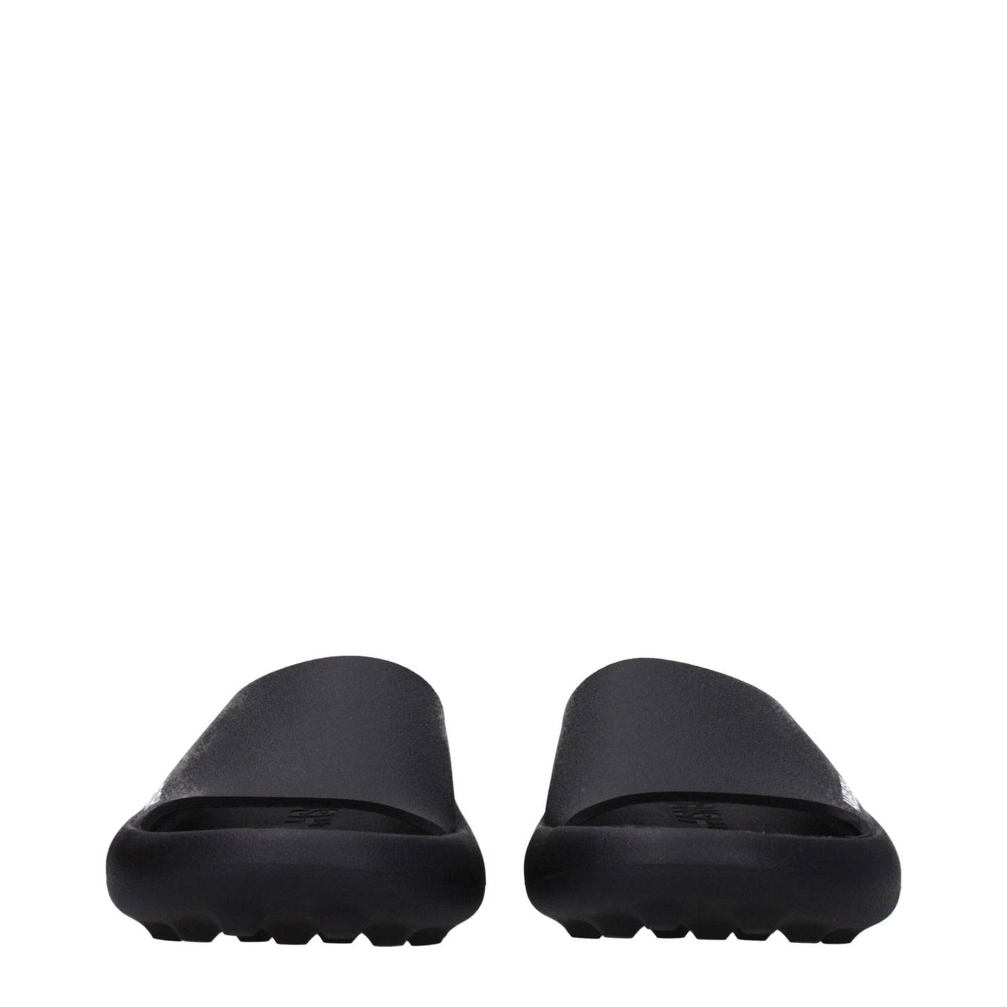 Black Cotton Slippers Sandals