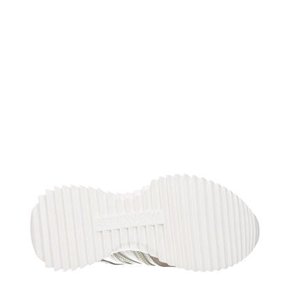 Beige Fabric Low Tops