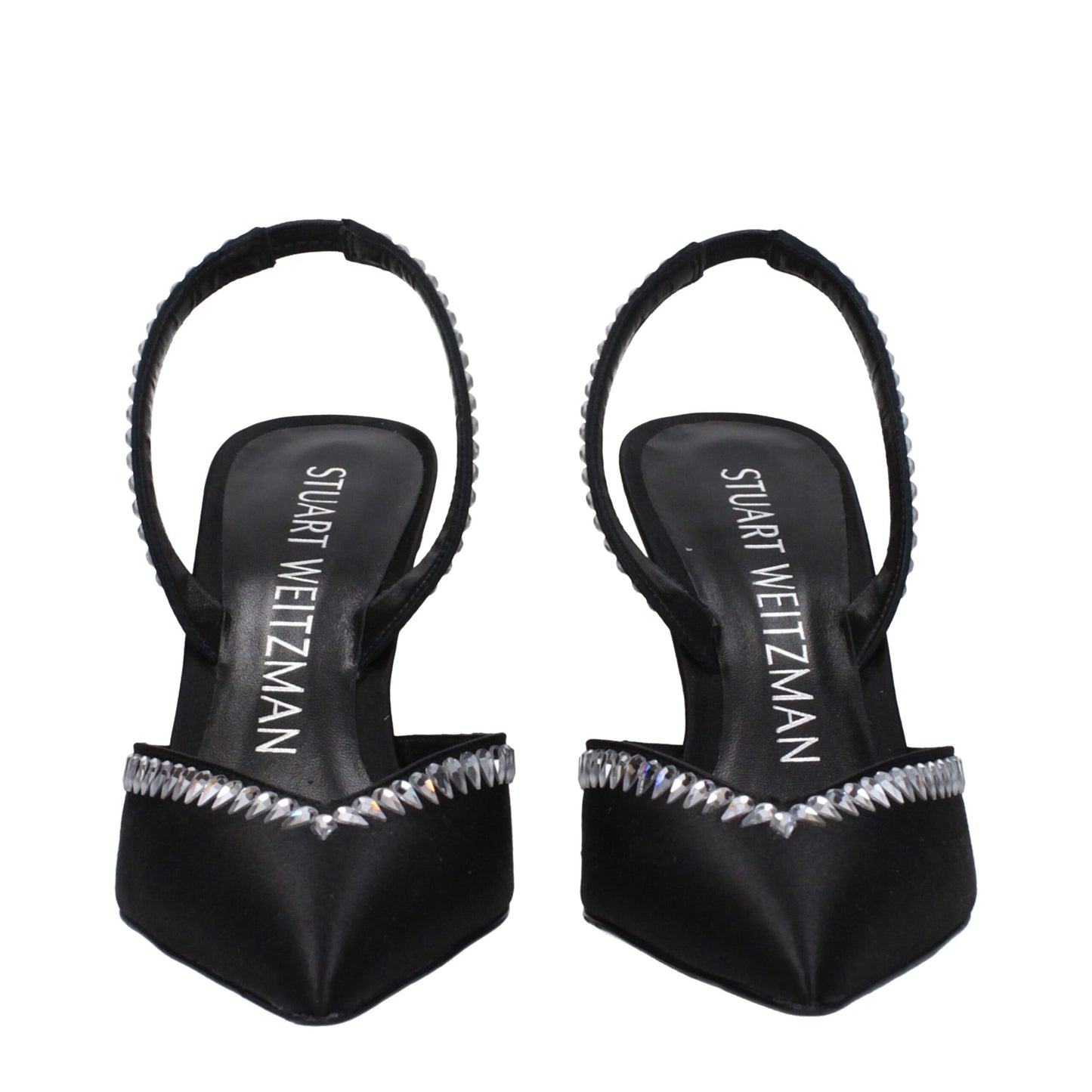 Black Satin Stiletto Heels Sandals