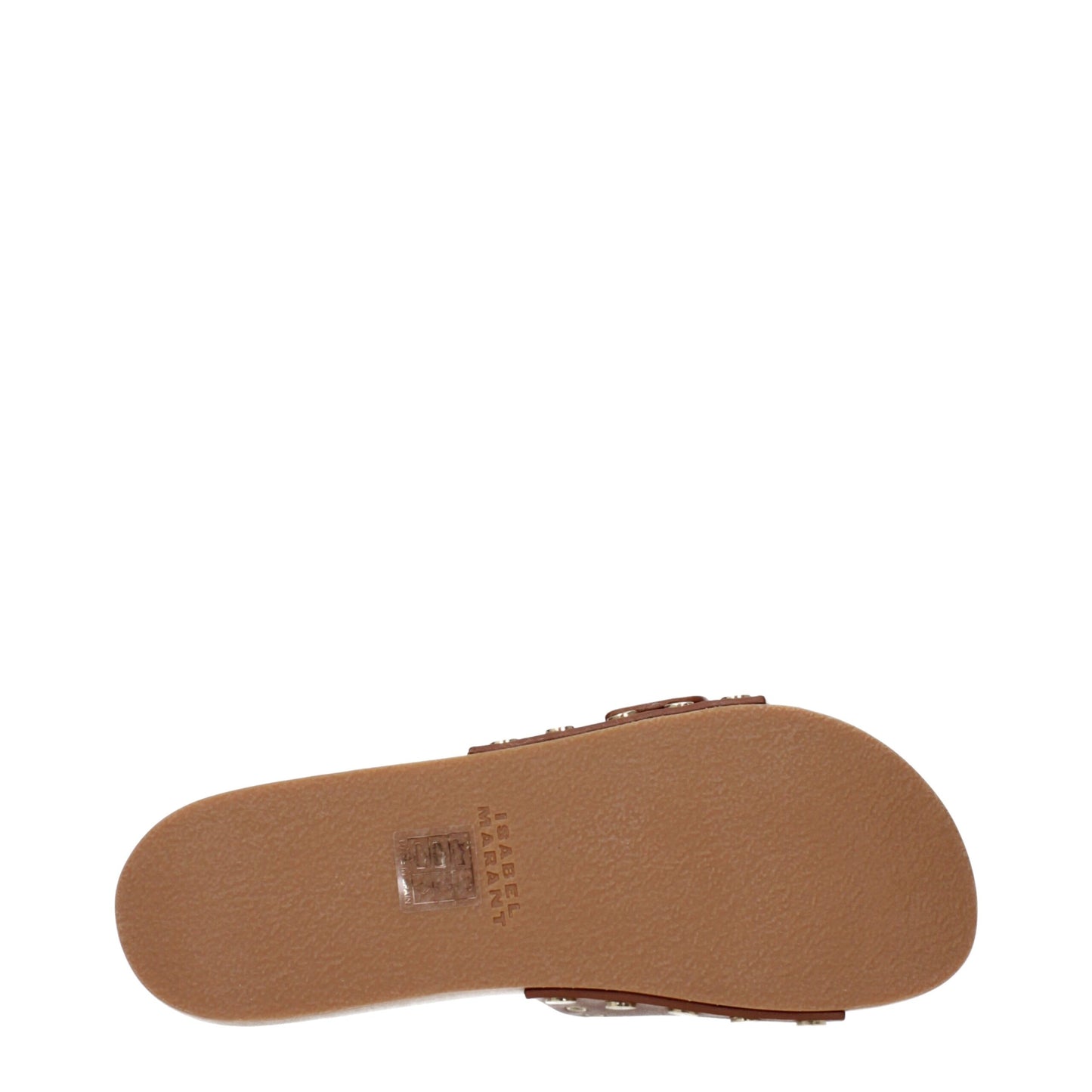 Brown Leather Slippers Sandals