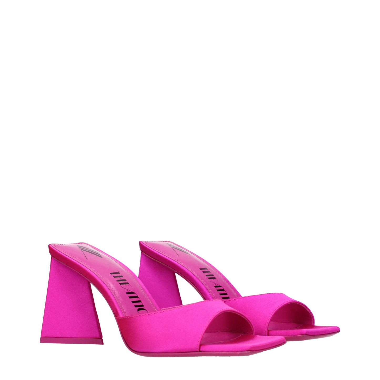 Pink Satin Stiletto Heels Sandals