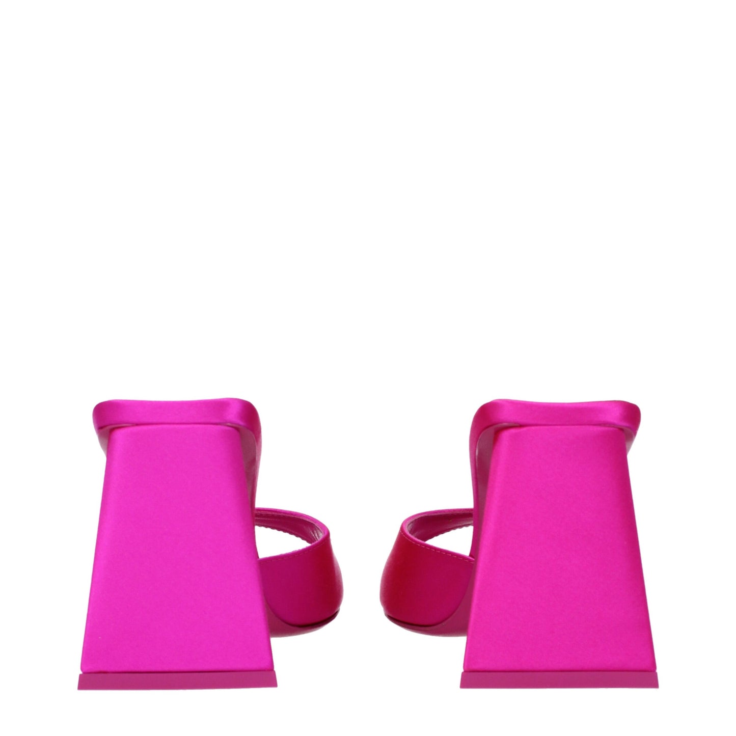 Pink Satin Stiletto Heels Sandals