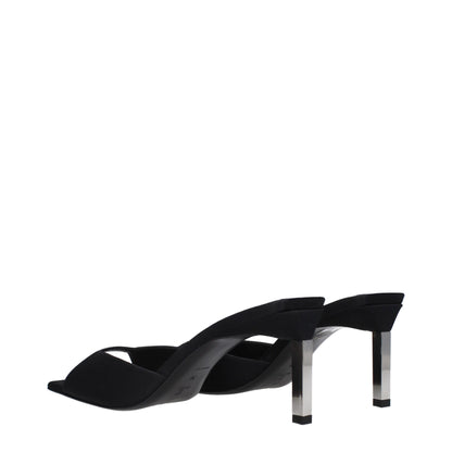Black Satin Stiletto Heels Sandals