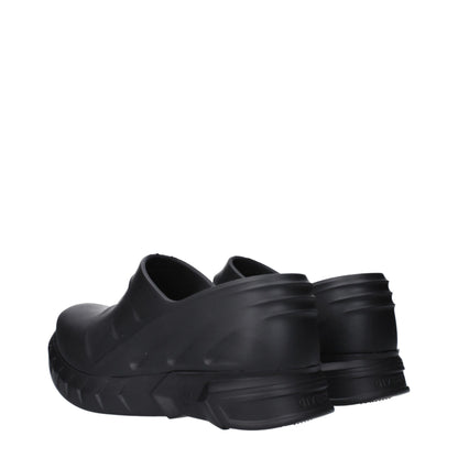 Black Cotton Slippers Sandals