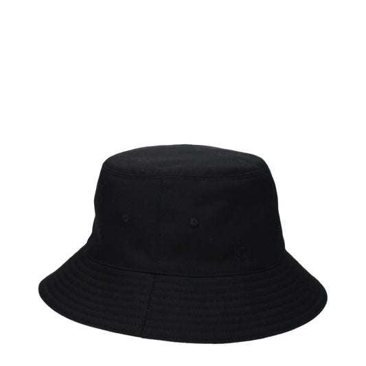 Black Fabric Bucket Hats