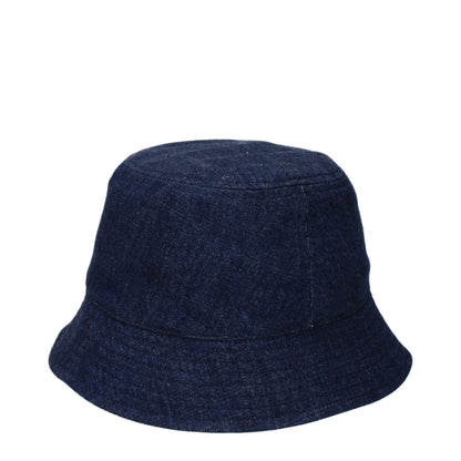 Blue Cotton Bucket Hats