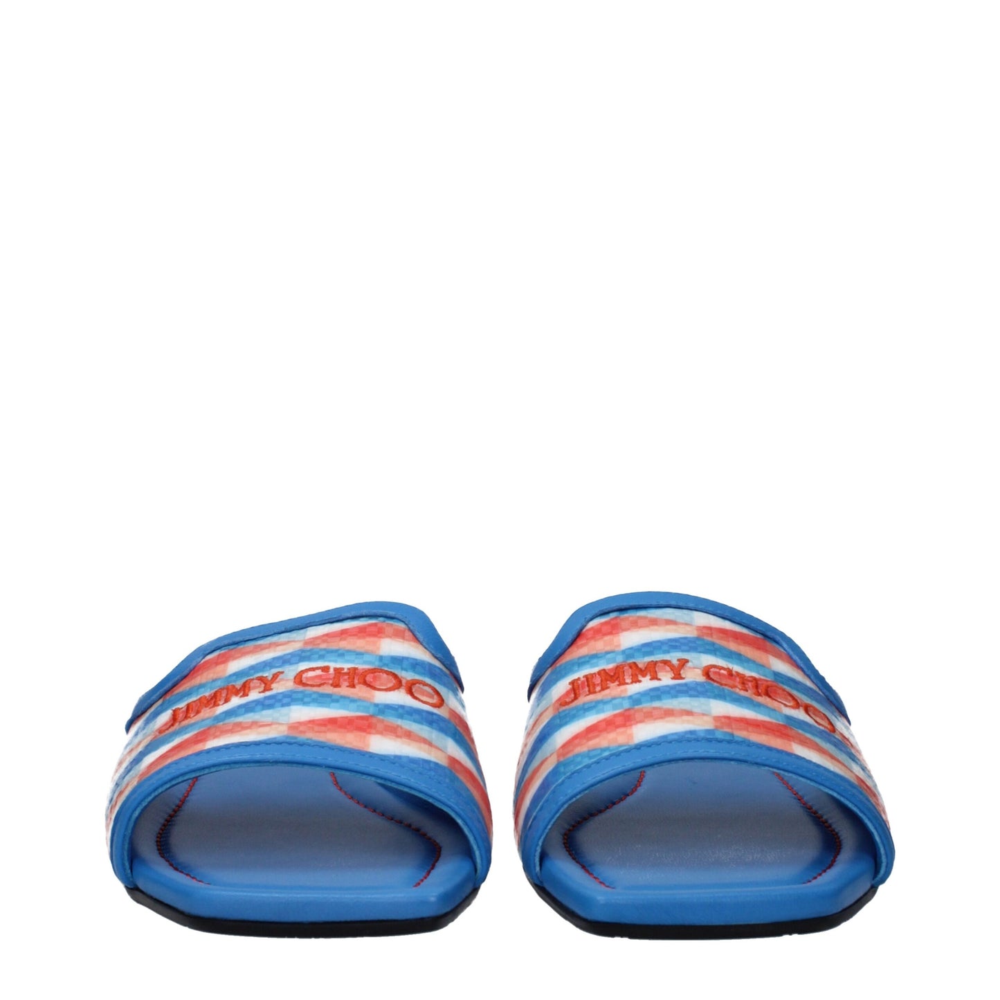 Light Blue Fabric Slippers Sandals