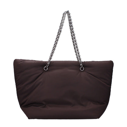 Purple Fabric Shoulder Bags